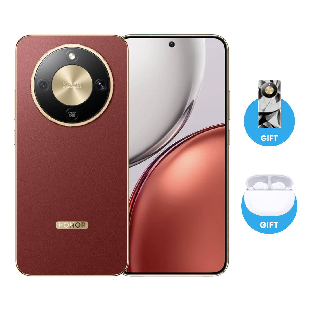 هاتف Honor X9D - مساحة 256GB - رام 12GB مع الهدايا المجانية (سماعة Honor Earbuds X7I + كفر حماية + خدمة VIP)  | بني هاتف Honor X9D - مساحة 256GB - رام 12GB مع الهدايا المجانية (سماعة Honor Earbuds X7I + كفر حماية + خدمة VIP)  | بني